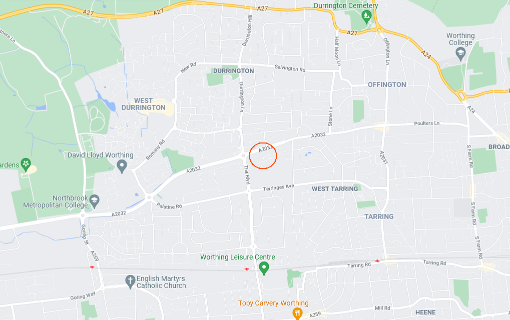 Durrington High School Map