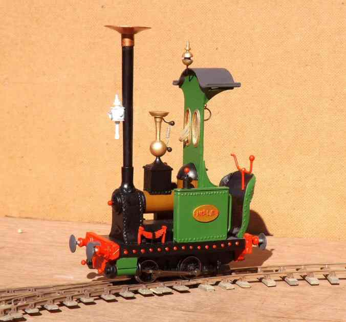 0-4-0T “Nellie” basking in the sunshine on the new Test Track at Lulworth Cove.